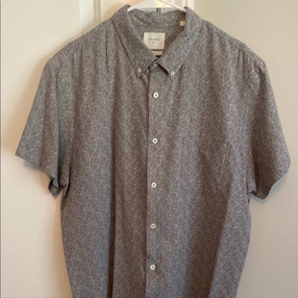 Billy Reid Gray Casual Button Down Shirt